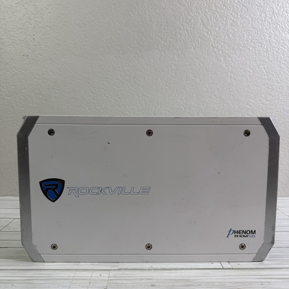 Rockville RXM-S6 Marine/Boat 2600 Watt 6 Channel Amplifier Untested Unit Only
